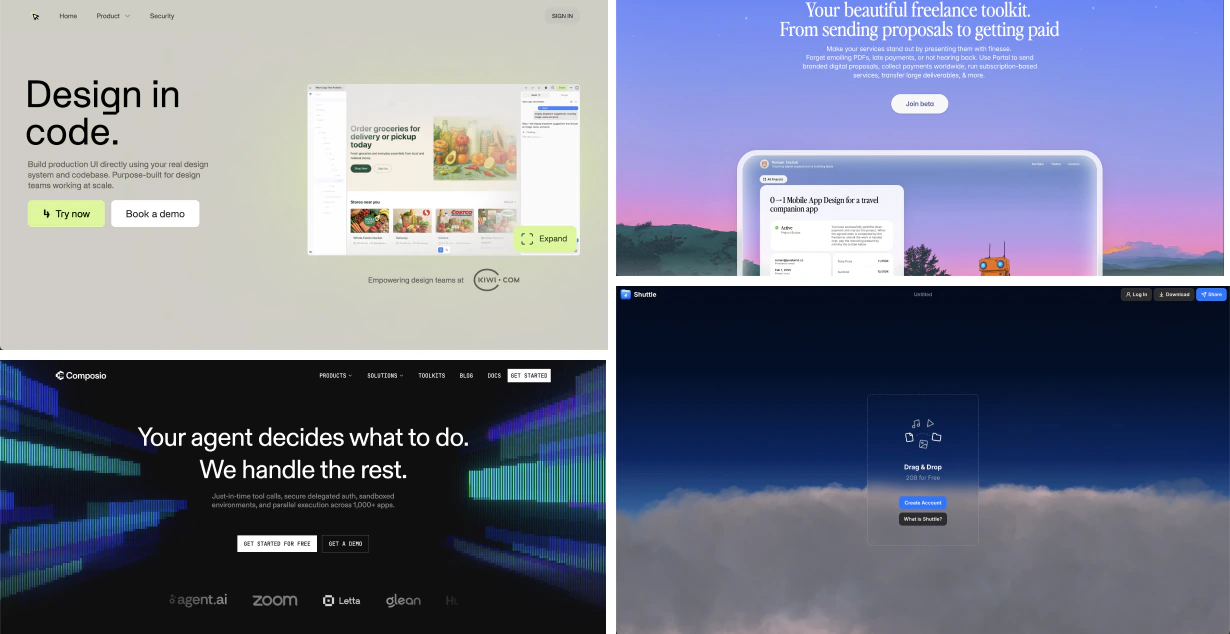 Website inspirations