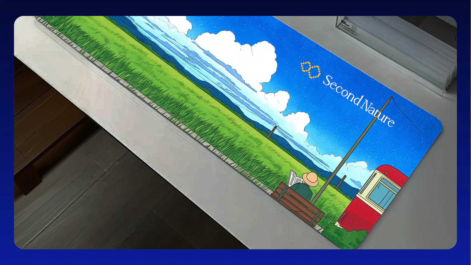 Second Nature logo applied to a mouse pad
